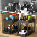 2-Tier Under Sink Sliding Cabinet Organizer