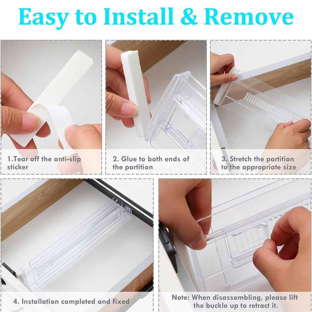 Adjustable Drawer Organizer Set